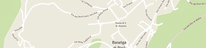 Mappa della impresa comune di baselga di pine' a BASELGA DI PINE 