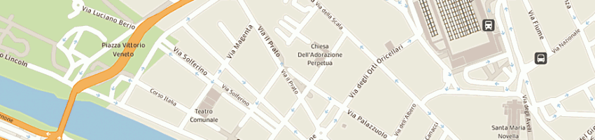 Mappa della impresa sinasocieta' internazionale nuovi alberghi spa a FIRENZE
