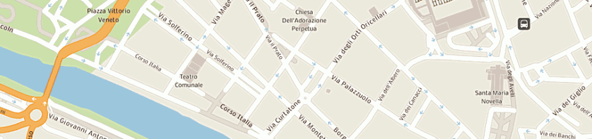Mappa della impresa la rotonda barbetti di renato nocentini e c a FIRENZE