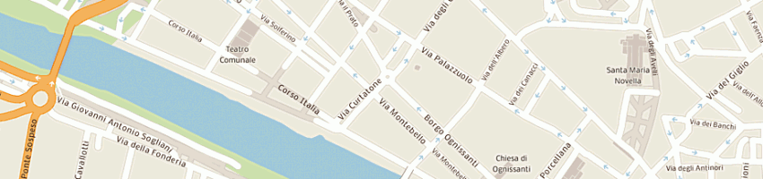 Mappa della impresa hotel argentina a FIRENZE