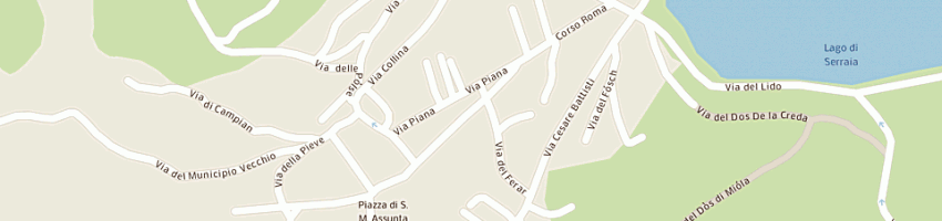 Mappa della impresa anesi alessandro a BASELGA DI PINE 