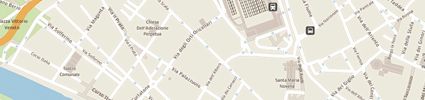 Mappa della impresa hotel adler cavalieri a FIRENZE