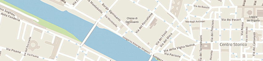 Mappa della impresa hall international (srl) a FIRENZE