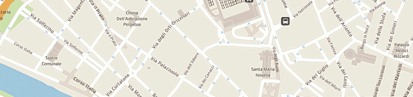 Mappa della impresa gestione ufficio sas di ravagli gabriella e c a FIRENZE