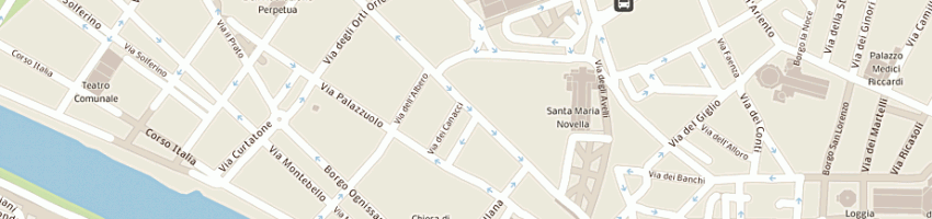 Mappa della impresa diffusione moda (snc) a FIRENZE