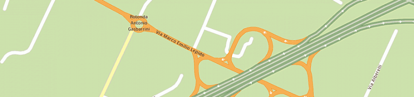Mappa della impresa hotel la pioppa a BOLOGNA