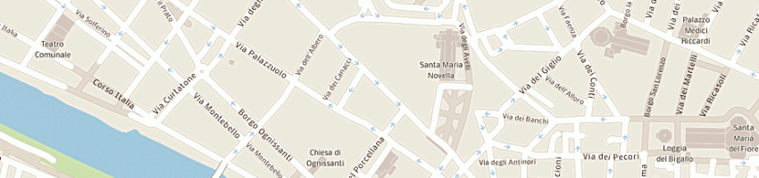 Mappa della impresa pensione la scala a FIRENZE