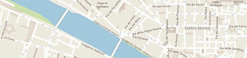 Mappa della impresa cose del passato a FIRENZE