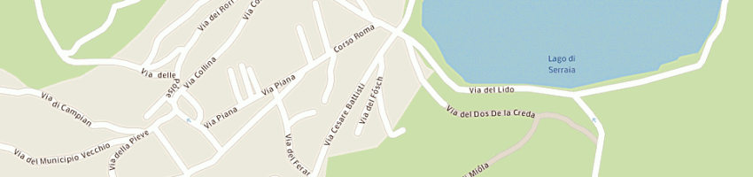 Mappa della impresa albergo villa anita srl a BASELGA DI PINE 