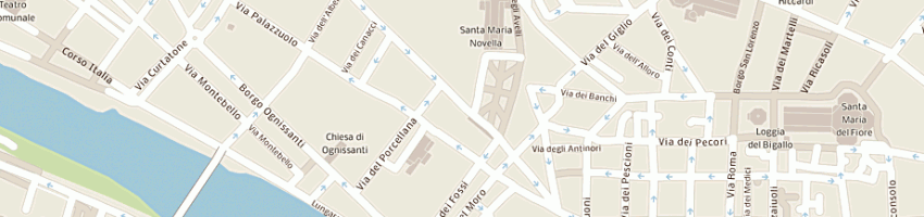 Mappa della impresa prestipino vincenzina e c sas a FIRENZE