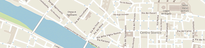 Mappa della impresa trattoria garga a FIRENZE
