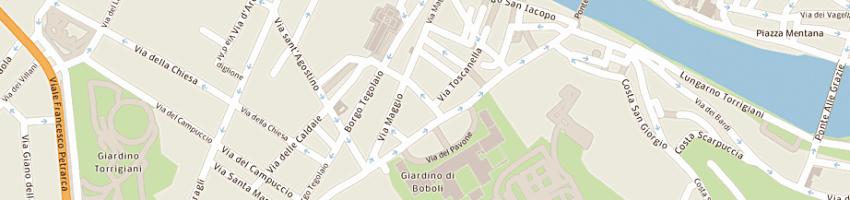 Mappa della impresa tessitura toscana telerie srl a FIRENZE