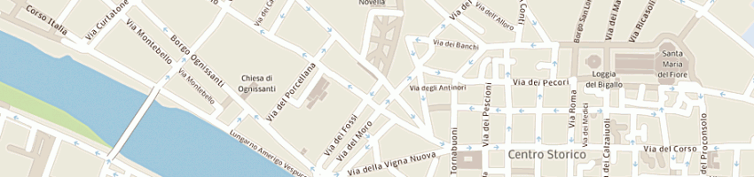 Mappa della impresa cartoleria le dune a FIRENZE