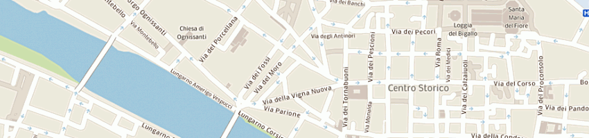 Mappa della impresa istituto nastro azzurro a FIRENZE