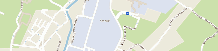 Mappa della impresa azienda ospedaliera careggi a FIRENZE
