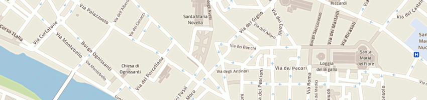 Mappa della impresa cremonini (spa) a FIRENZE