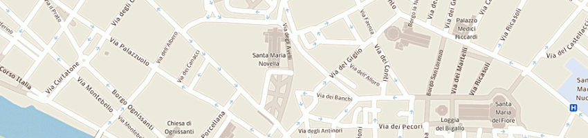 Mappa della impresa hotel universo srl a FIRENZE