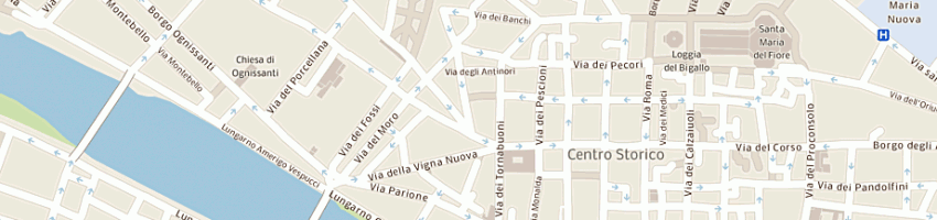 Mappa della impresa osteria belle donne srl a FIRENZE