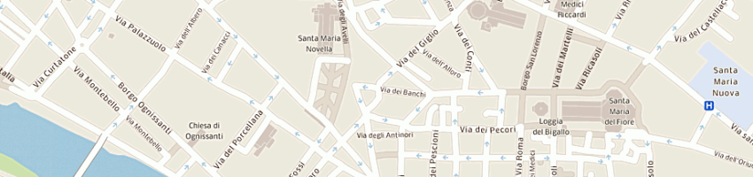Mappa della impresa albergo giappone a FIRENZE