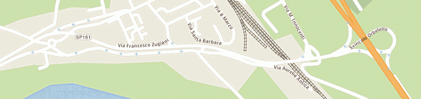 Mappa della impresa panificio tirchi e bellocci a ORBETELLO