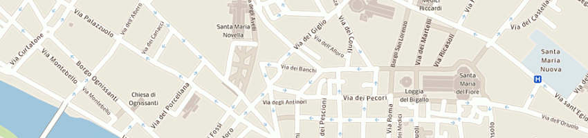 Mappa della impresa hotel balcony a FIRENZE