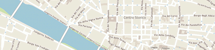 Mappa della impresa prada stores srl a FIRENZE