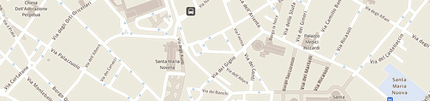 Mappa della impresa albergo majestic grand hotel centralino a FIRENZE