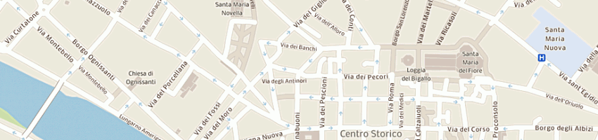 Mappa della impresa la galleria a FIRENZE