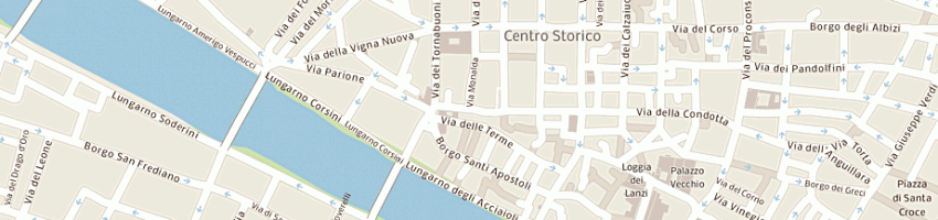 Mappa della impresa alberghi hotel porta rossa a FIRENZE