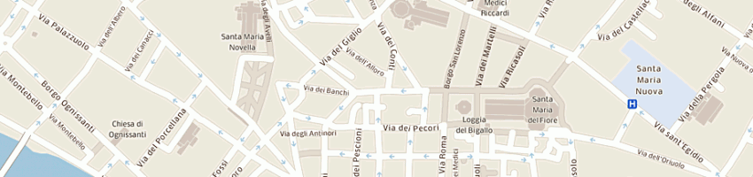 Mappa della impresa hotel laurus srl a FIRENZE