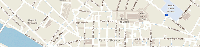Mappa della impresa old england stores srl a FIRENZE