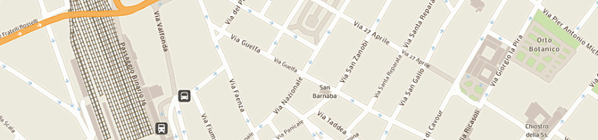 Mappa della impresa pizzeria il giardino a FIRENZE