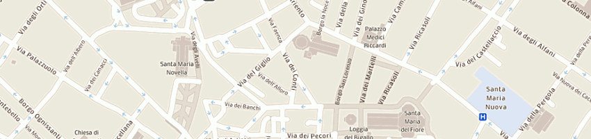 Mappa della impresa spinelli cecilia a FIRENZE