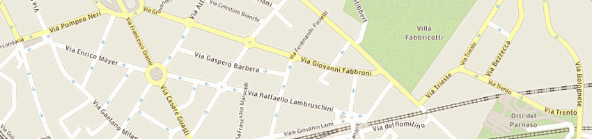 Mappa della impresa cinematografo faro a FIRENZE