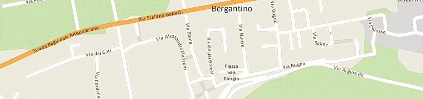Mappa della impresa gruppioni maggiorino a BERGANTINO