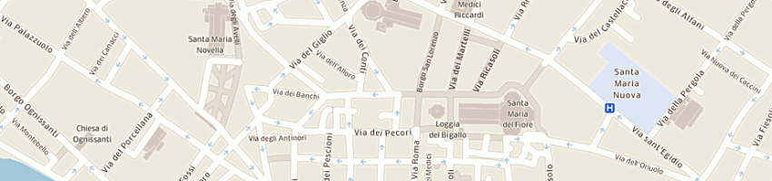 Mappa della impresa bata calzature a FIRENZE