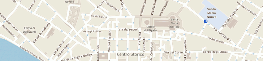 Mappa della impresa fabbri bertini cosetta a FIRENZE