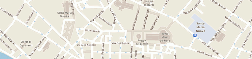 Mappa della impresa pancani leonardo a FIRENZE