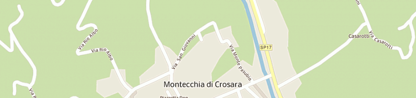 Mappa della impresa danese costruzioni srl a MONTECCHIA DI CROSARA