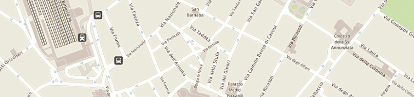 Mappa della impresa trattoria mario a FIRENZE