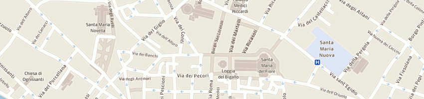 Mappa della impresa tonelli pagni studio ass a FIRENZE