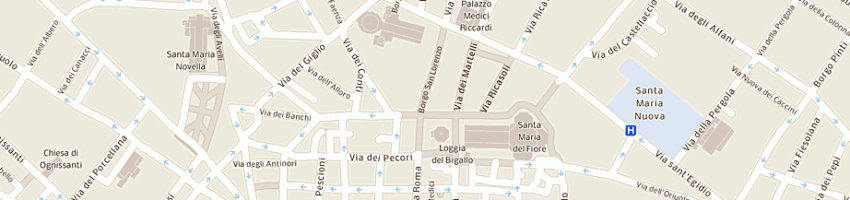 Mappa della impresa desii leonardo e c sas a FIRENZE