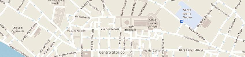 Mappa della impresa new esthetic snc di p bernacchioni e c a FIRENZE