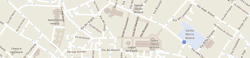 Mappa della impresa borgo srl a FIRENZE