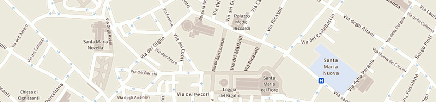 Mappa della impresa verdiani patrizia a FIRENZE