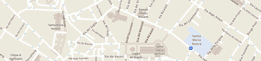 Mappa della impresa calzature fiorenza a FIRENZE