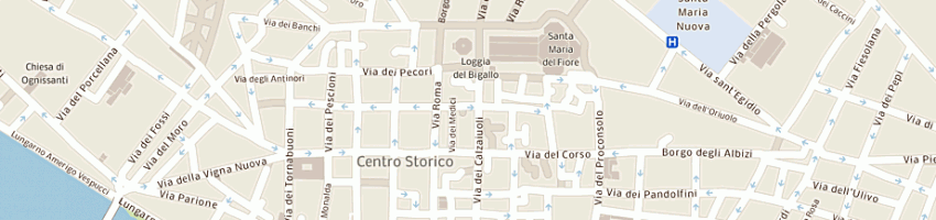 Mappa della impresa thinking media di santoni marco e c sas a FIRENZE