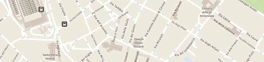 Mappa della impresa centro turistico studentesco e giovanile a FIRENZE