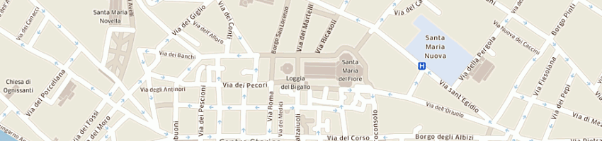 Mappa della impresa caffe' de la paix di pepa juljan e c sas a FIRENZE