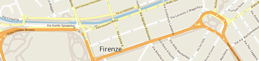 Mappa della impresa del giudice - sas di nicola del giudice e c a FIRENZE